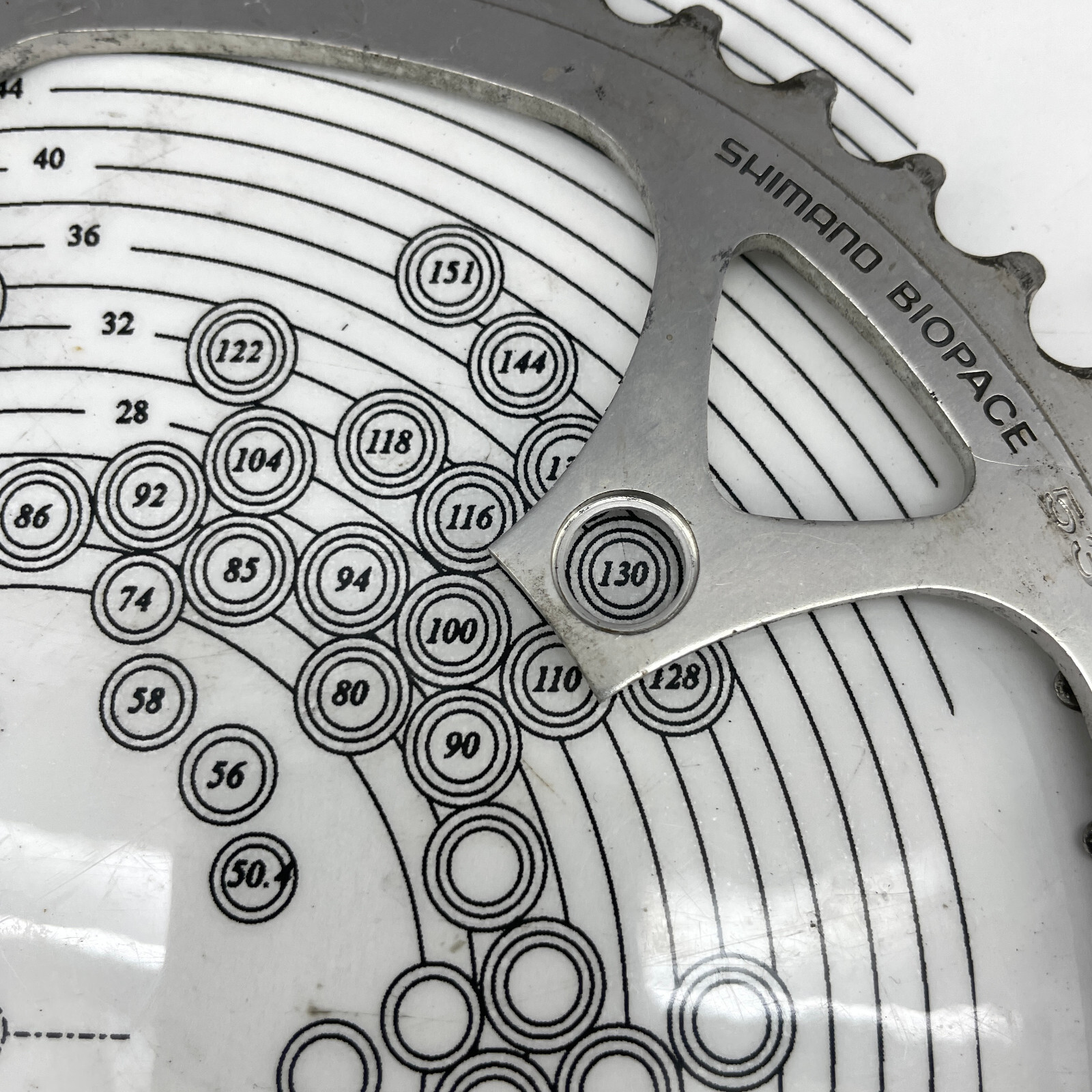 Vintage Shimano 600 Biopace Chainring Set 130 BCD 52 42 Tooth Ring 52t 42t 80s