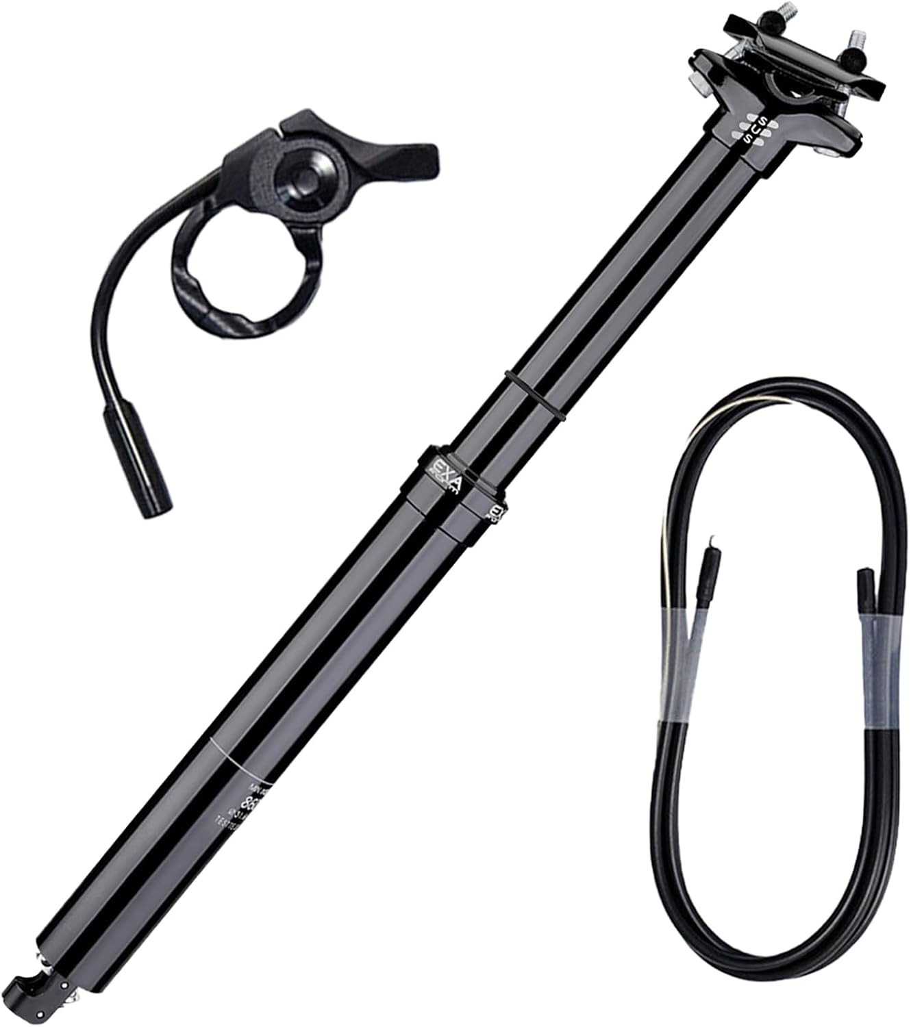 EXA Form Dropper Post Suspension Seatpost 30.9Mm/31.6Mm, 345Mm/395Mm/445Mm Lengt