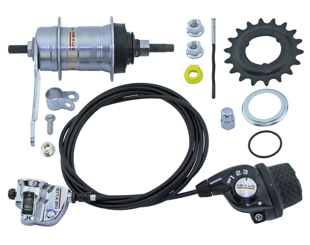 Shimano Nexus 3 Speed Hub Set COASTER Internal Gear SG-3C41 36H For Rear Wheels