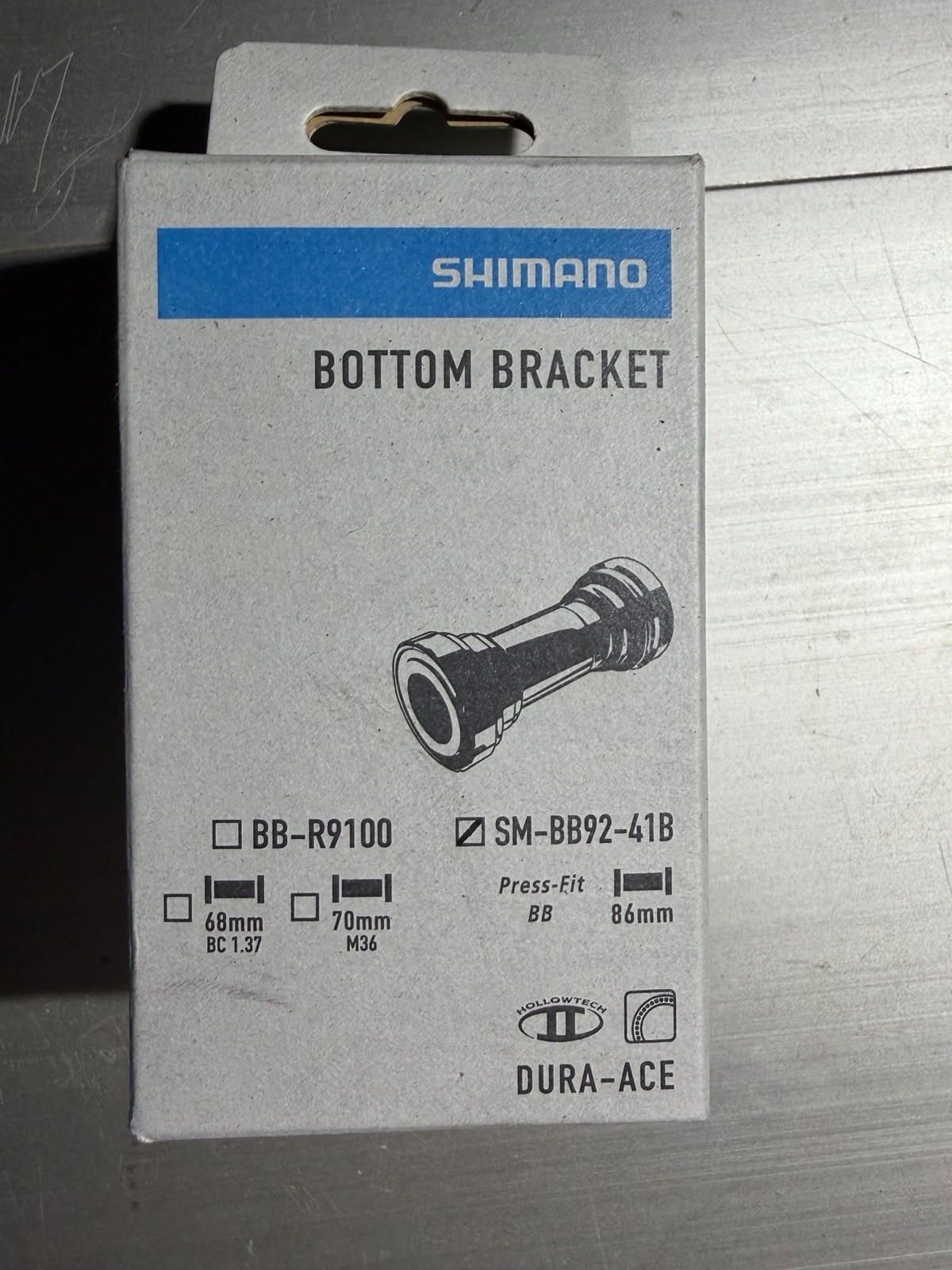 Shimano Dura-Ace SM-BB92-41B Bottom Bracket Press Fit BB86 86mm Hollowtech II