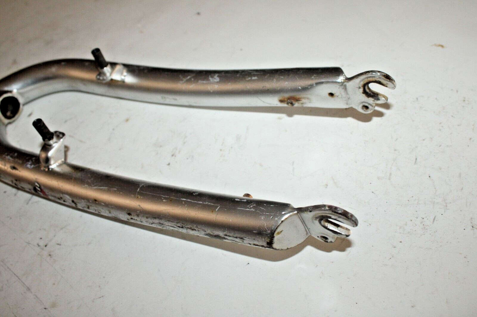 24″ Kids MTB Bike Fork 11/8″ Threaded 135mm 1070g Steel Canti Silver USA Ship