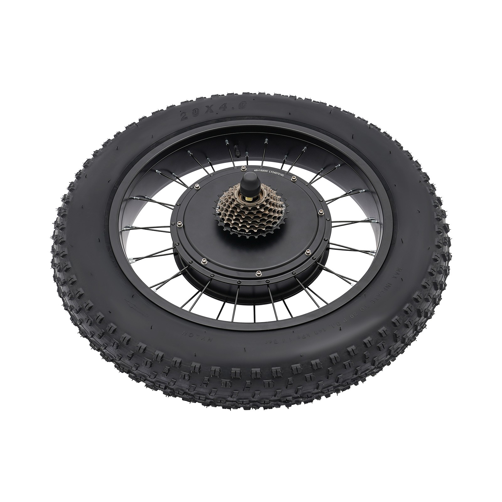 20in Rear Wheel 48V 1500W Electric Bicycle Ebike Conversion Kit Hub Motor LCD