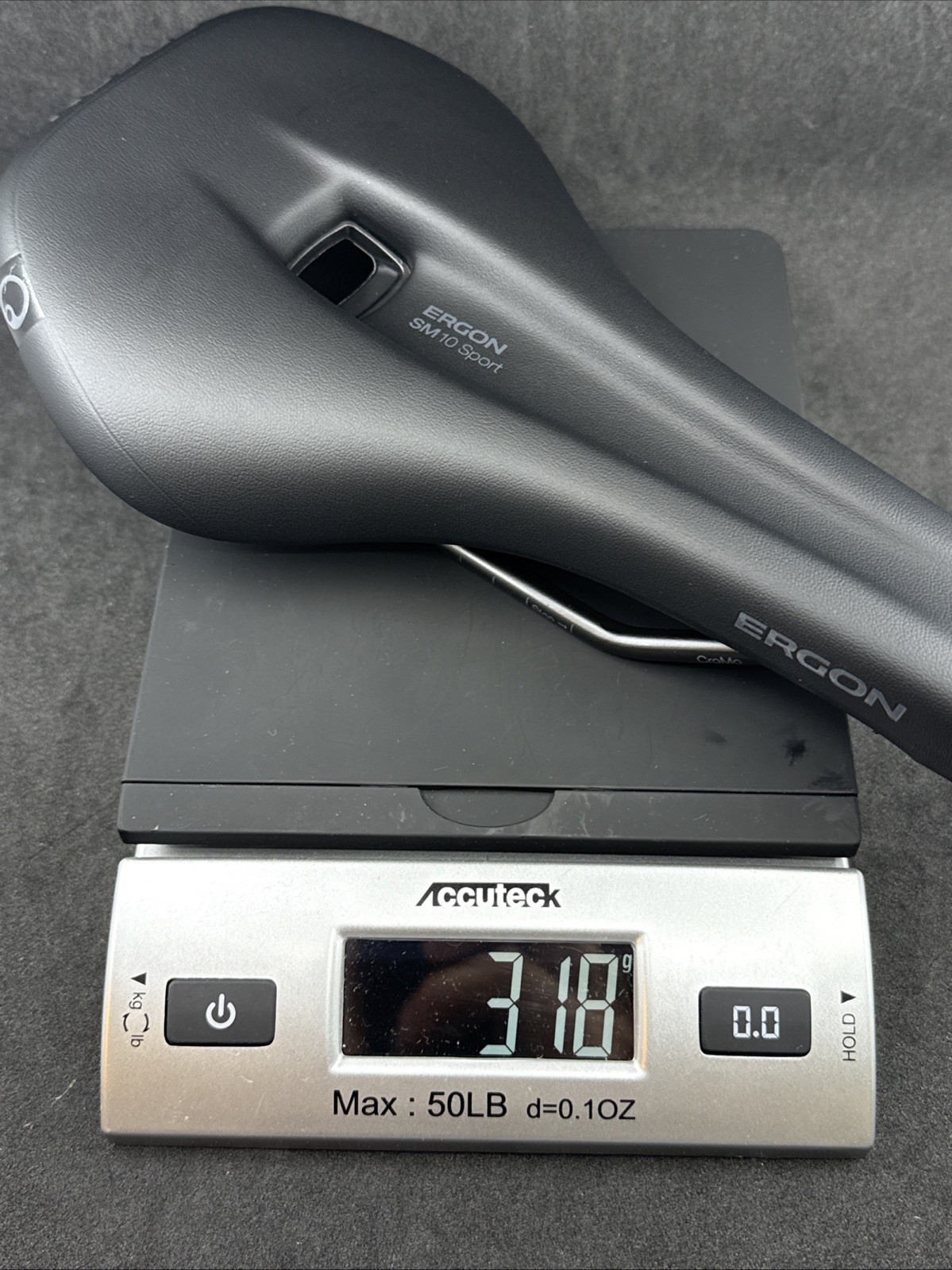 ERGON SM 10 Sport Stealth Gravel Saddle CroMo Rail Black 270mm x 140mm MSRP $99