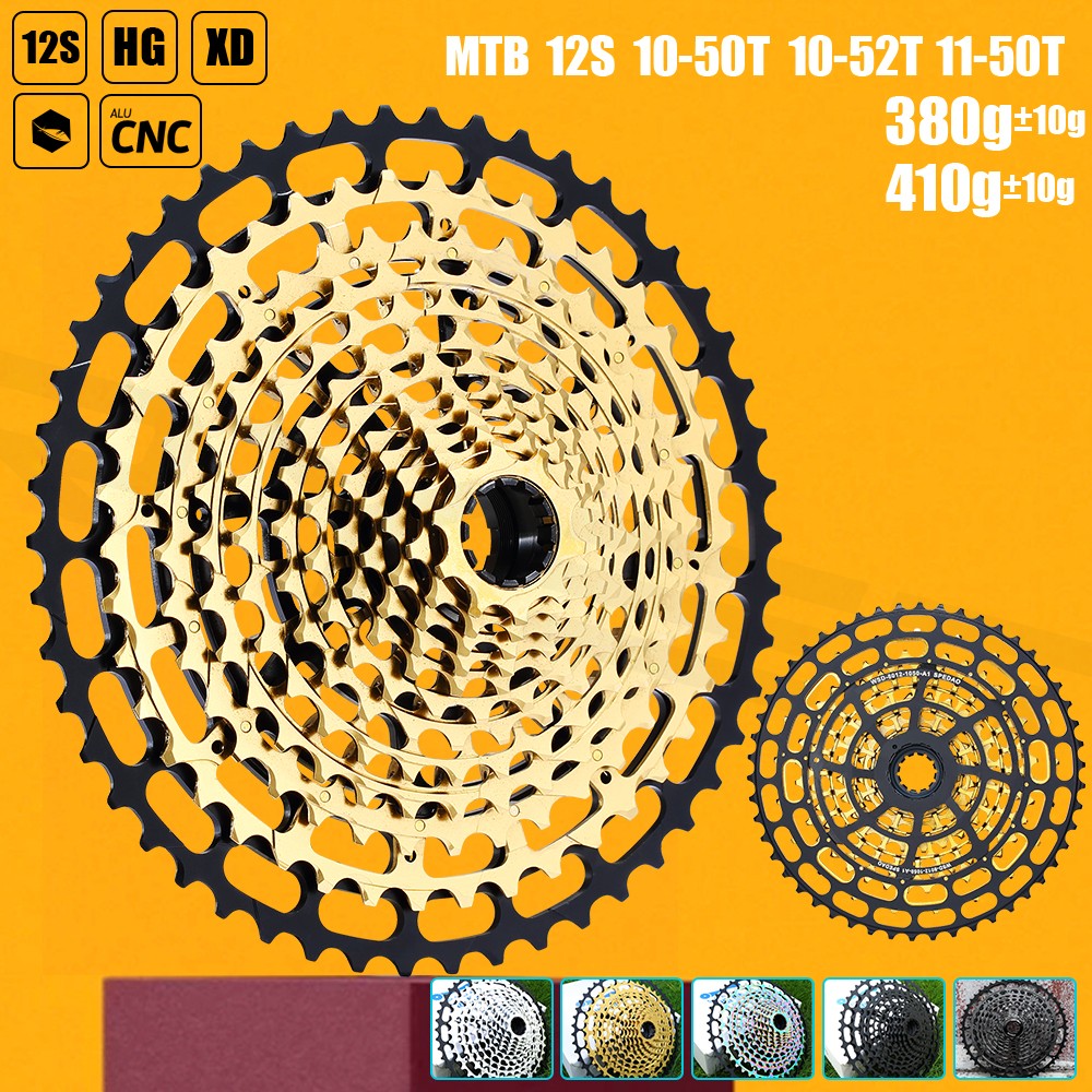 SPEDAO 12S MTB Cassette 10-52T 10-50T 11-50T XD HG Freewheel Lightweight CNC