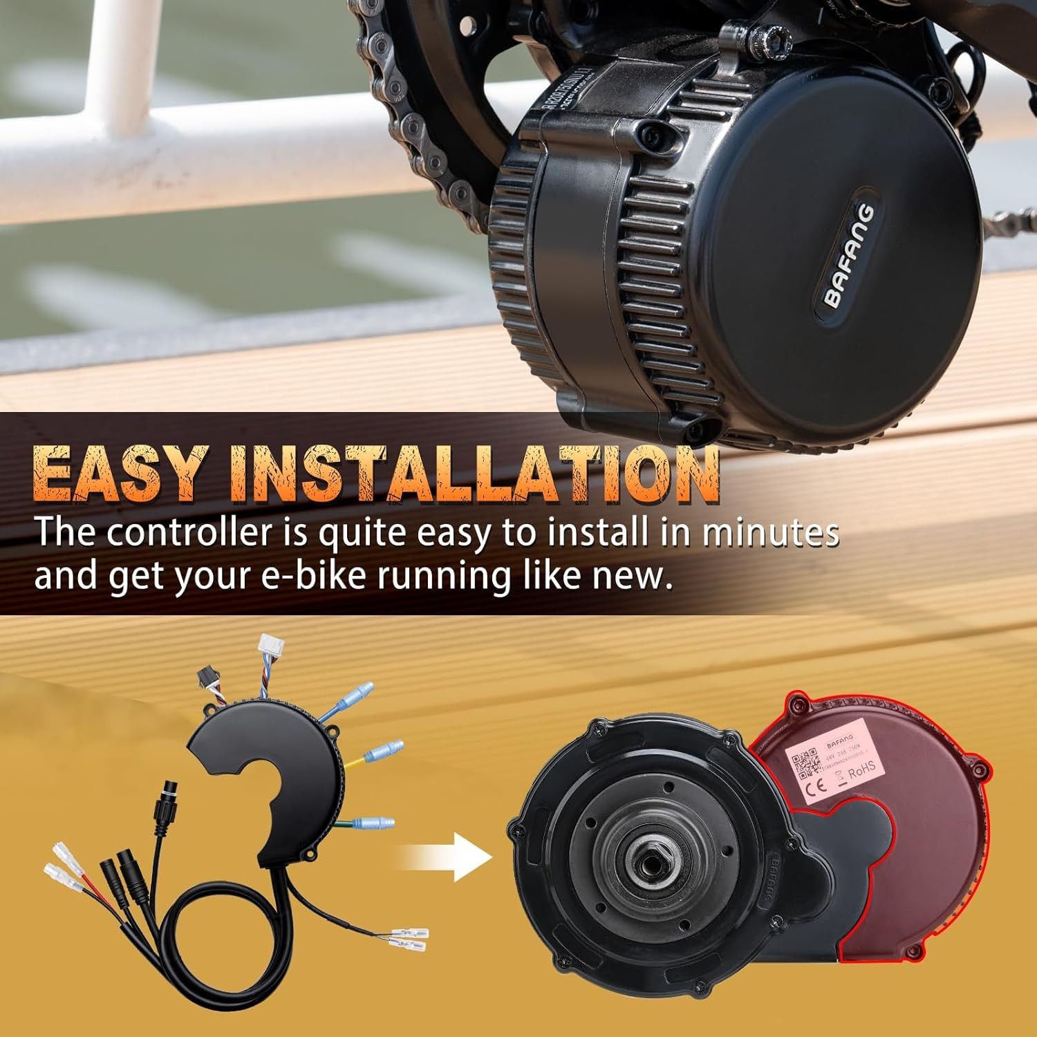 Controller 36V 250W/350W/500W/48V 500W/750W/1000W/ 52V 1000W for Mid Drive Contr