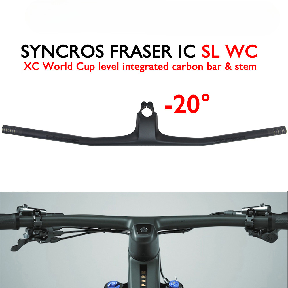 Superlight IC Full Carbon Fibre XC MTB Handlebar with Integrated Cockpit Frame