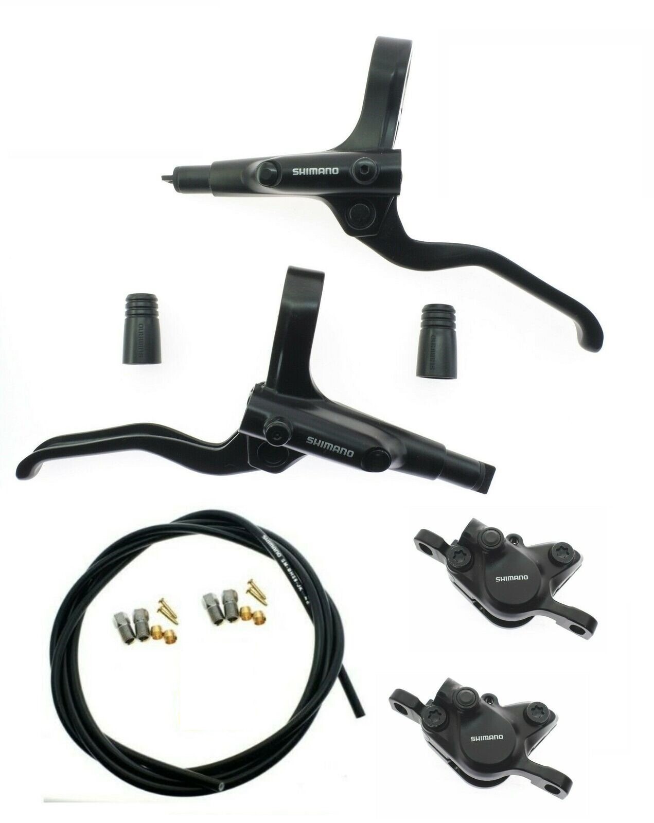 Shimano BL-MT201 BR-MT200 Front & Rear Hydraulic Disc Brake Set For Flat Bar RB