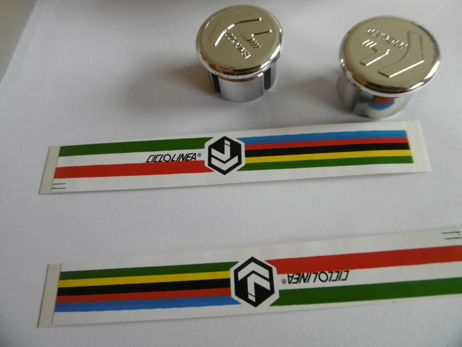 Ciclolinea Pelten Shade Handlebar Tape With Dust Caps Green Made in Italy NOS