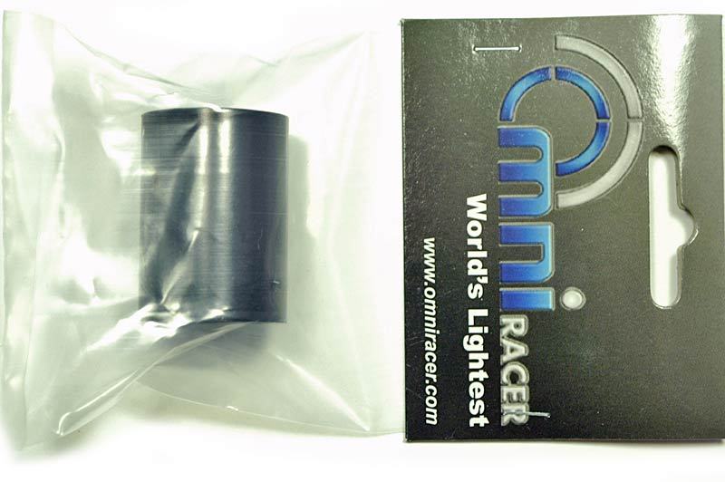 OMNI Racer WORLDS LIGHTEST Stem Shim 1″ steerer to 1 1/8″ fork 28.6-25.4mm BLACK