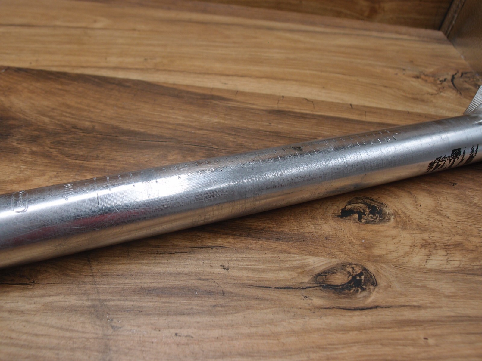 1998 MTB plain seatpost ZANZI POST by JD Components 31.6 mm
