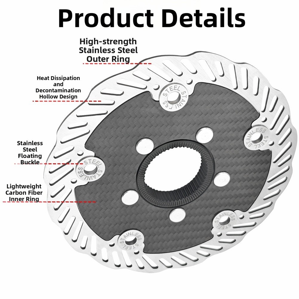 Ultralight Carbon Fiber Bike Disc Brake FOR ROTOR 140mm 160mm MTB Road Bike New