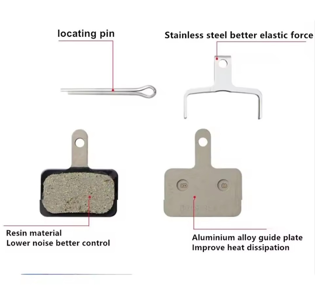 For Shimano B01S Resin Disc Brake Pads For BR-M485 TX805 M445 M395 Acera Alivio