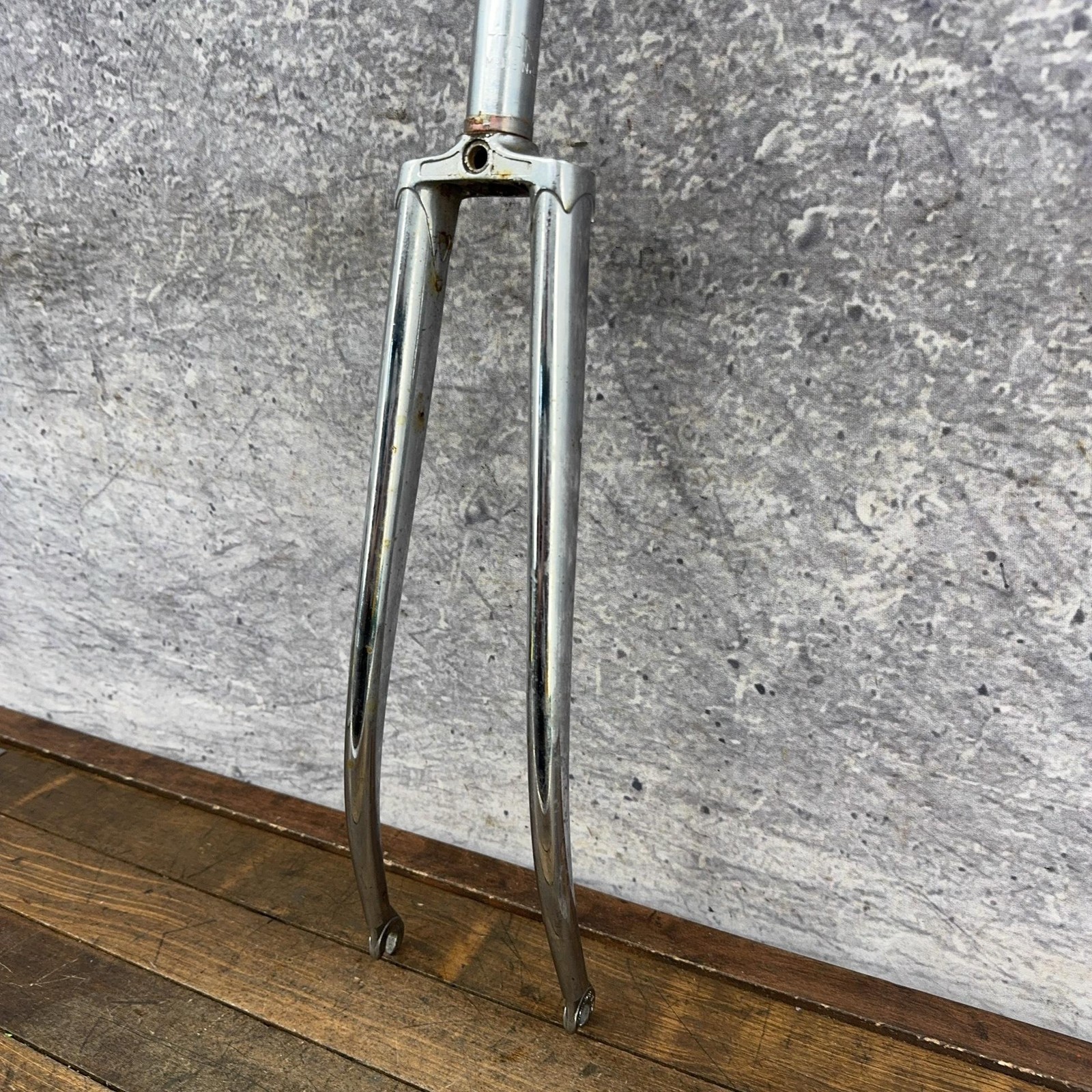 Vintage Tange TR 700c Fork 1 In Threaded Road Lugged Chrome Japan Stee80s