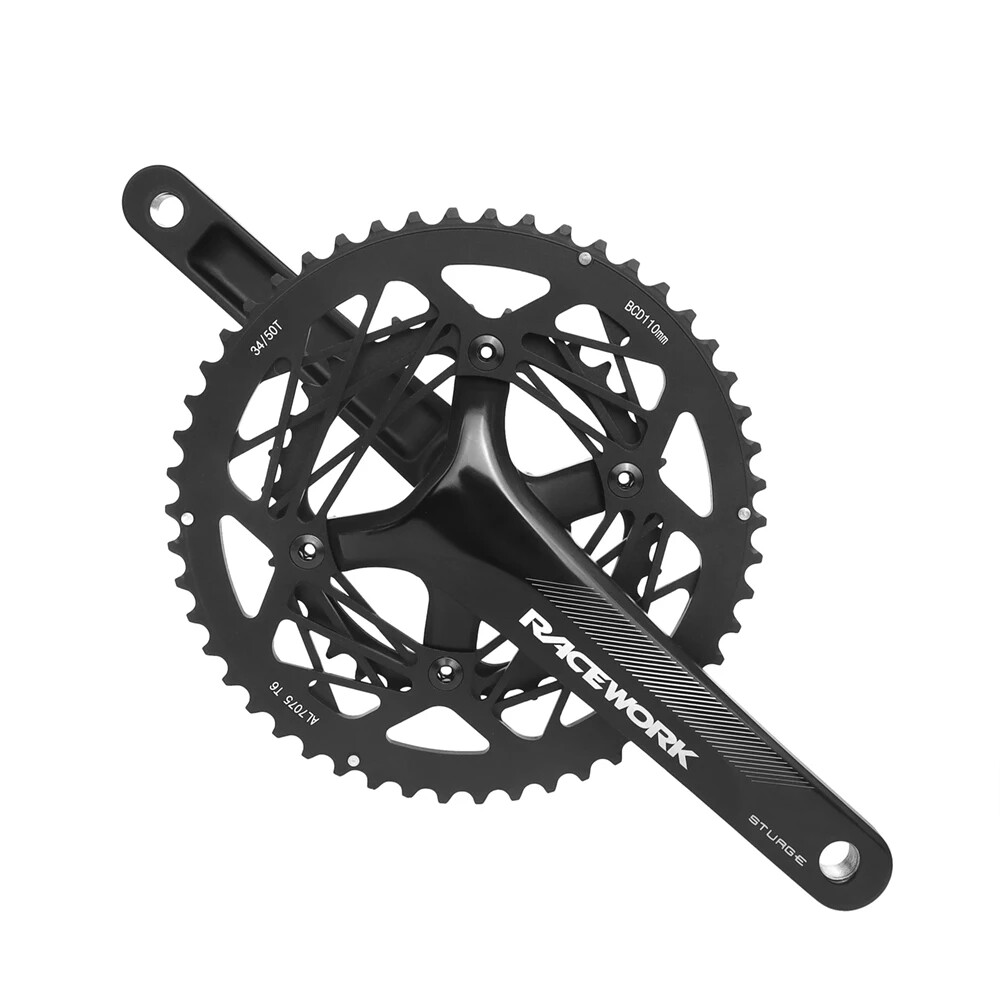 Road Bike Crankset 2×10/11 Speed 170MM Crank Arms 53-39T 110BCD Double Sprocket