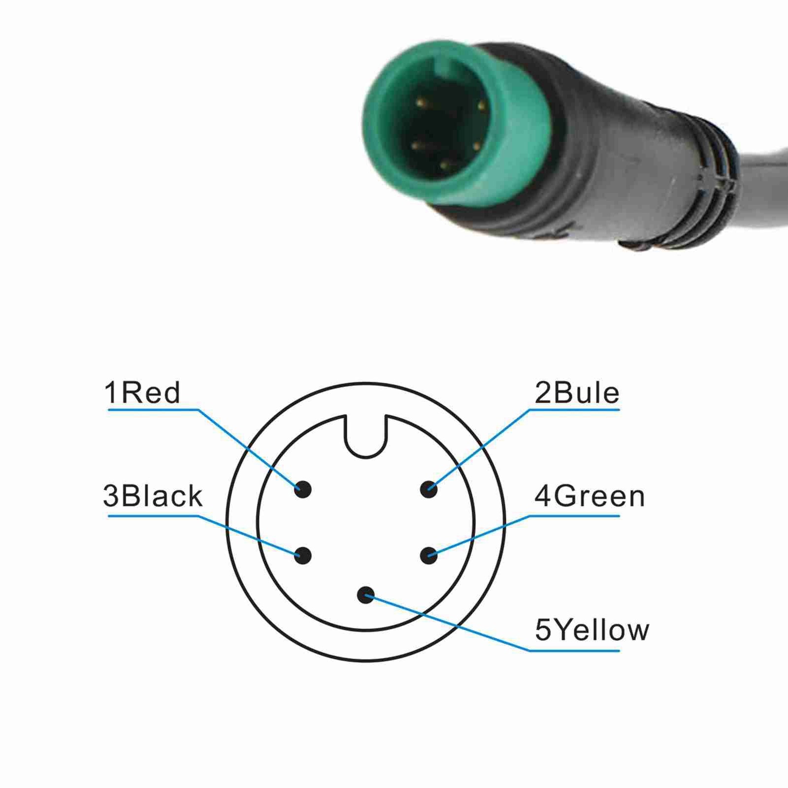 Electric Bike LCD Display Meter Control Panel 24V 36V 48V 60V Speedometer 5 Pin