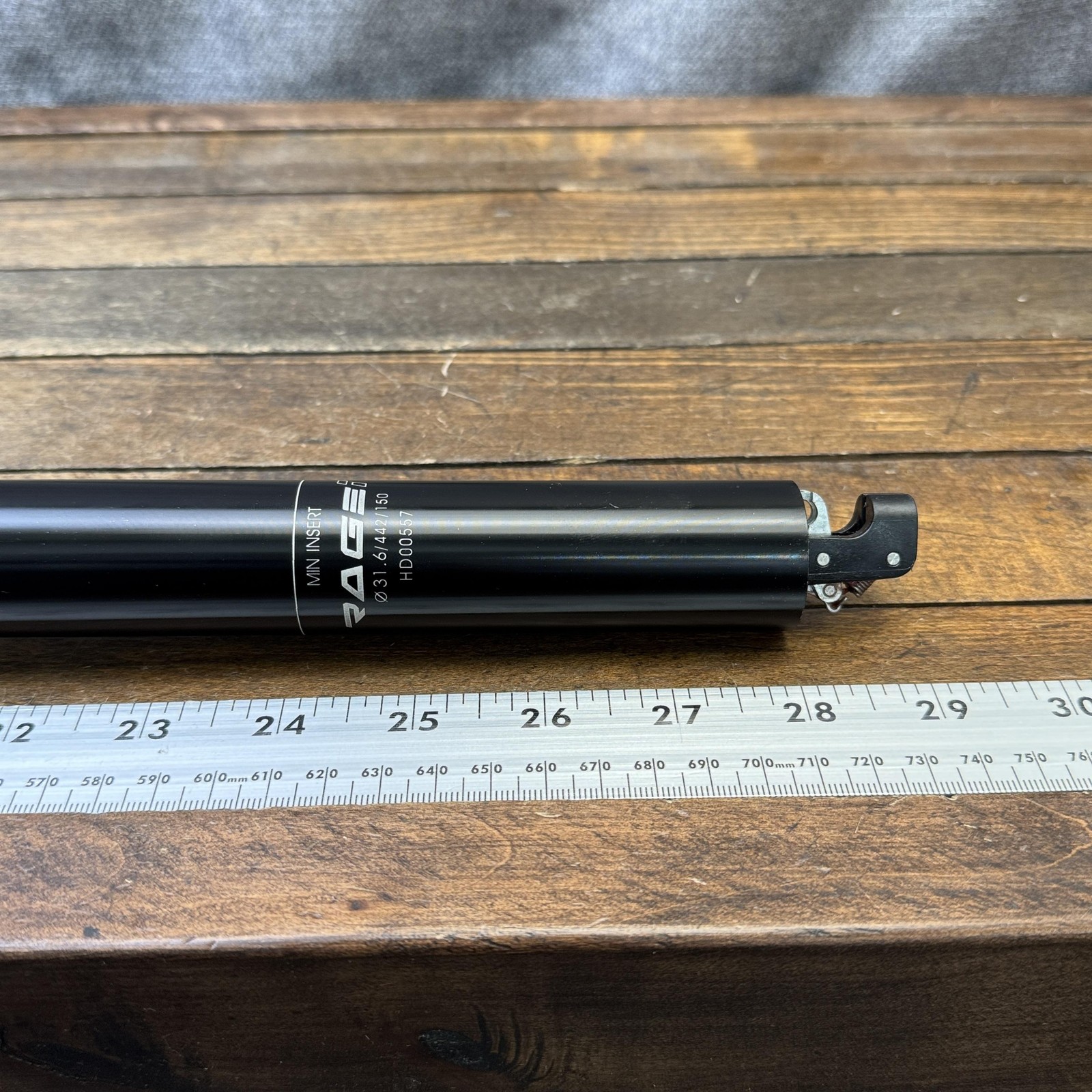 KS Rage-i Dropper Seatpost 31.6mm 442mm 150mm Travel Black MTB Kind Shock 31.6