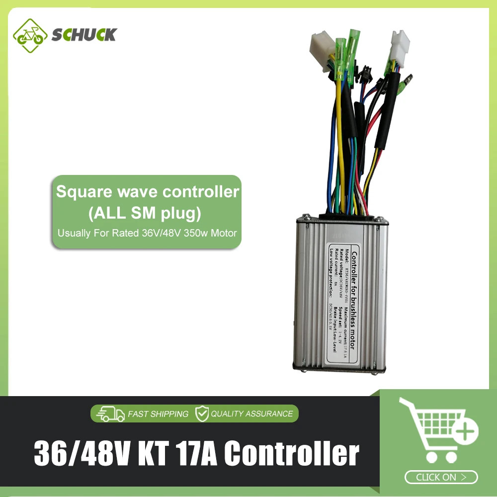15A 17A 22A 25A 30A 35A 50A E-bike Square Sine Wave KT Controller 36V 48V 72V