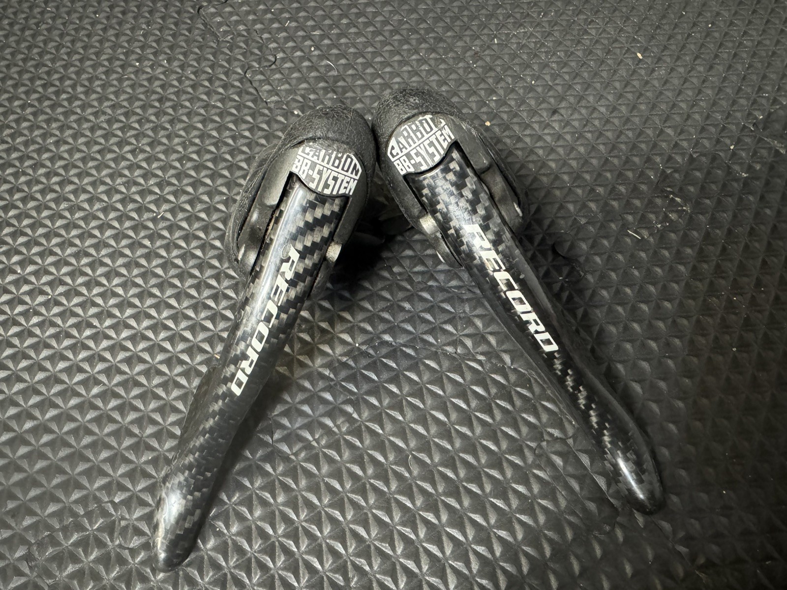 CAMPAGNOLO RECORD BRAKE / SHIFTER SET 10 SPEED CARBON DOUBLE OR TRIPLE ERGO