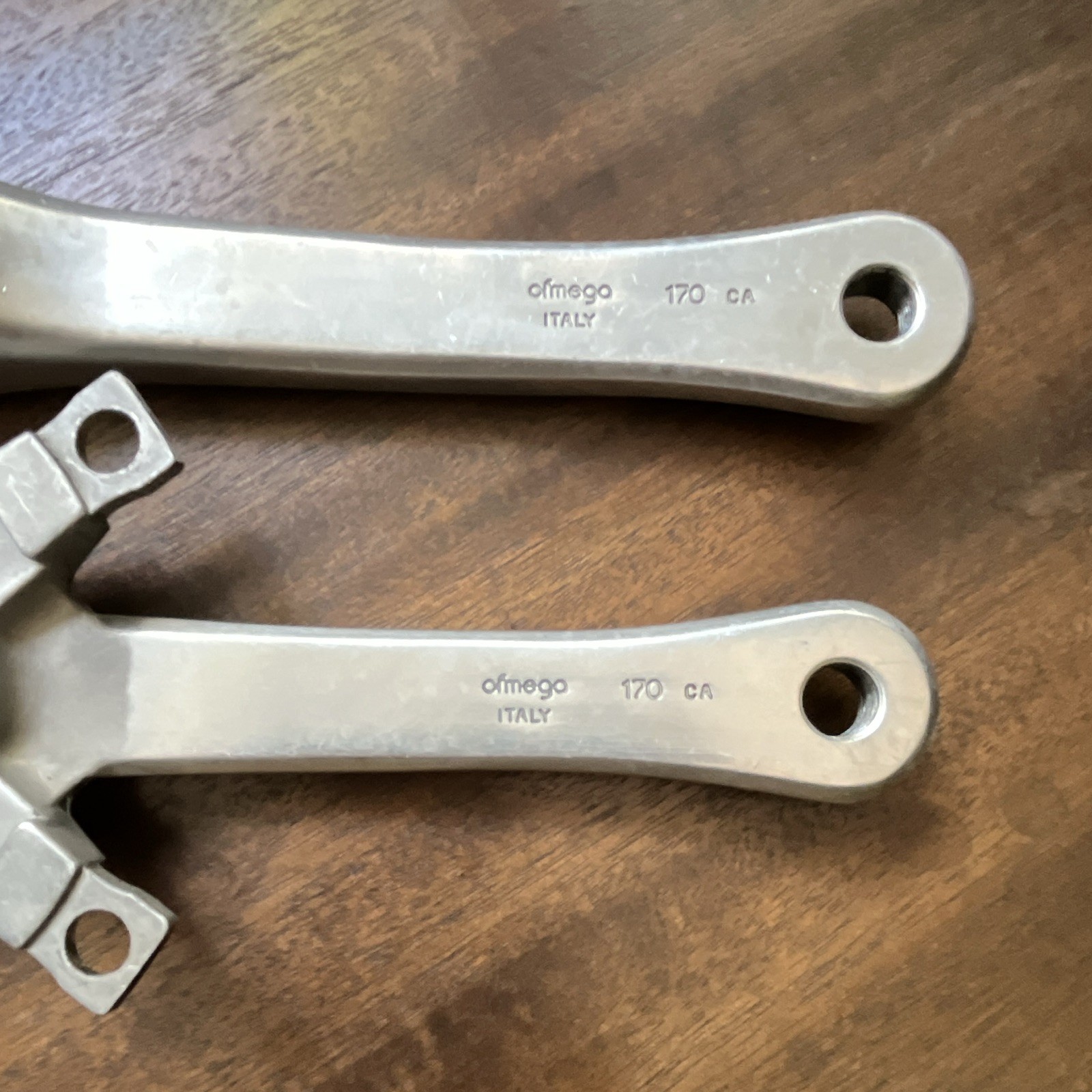 Ofmega Quattro 170mm Road Crankset Square Taper ISO Aluminum Silver 130BCD Italy