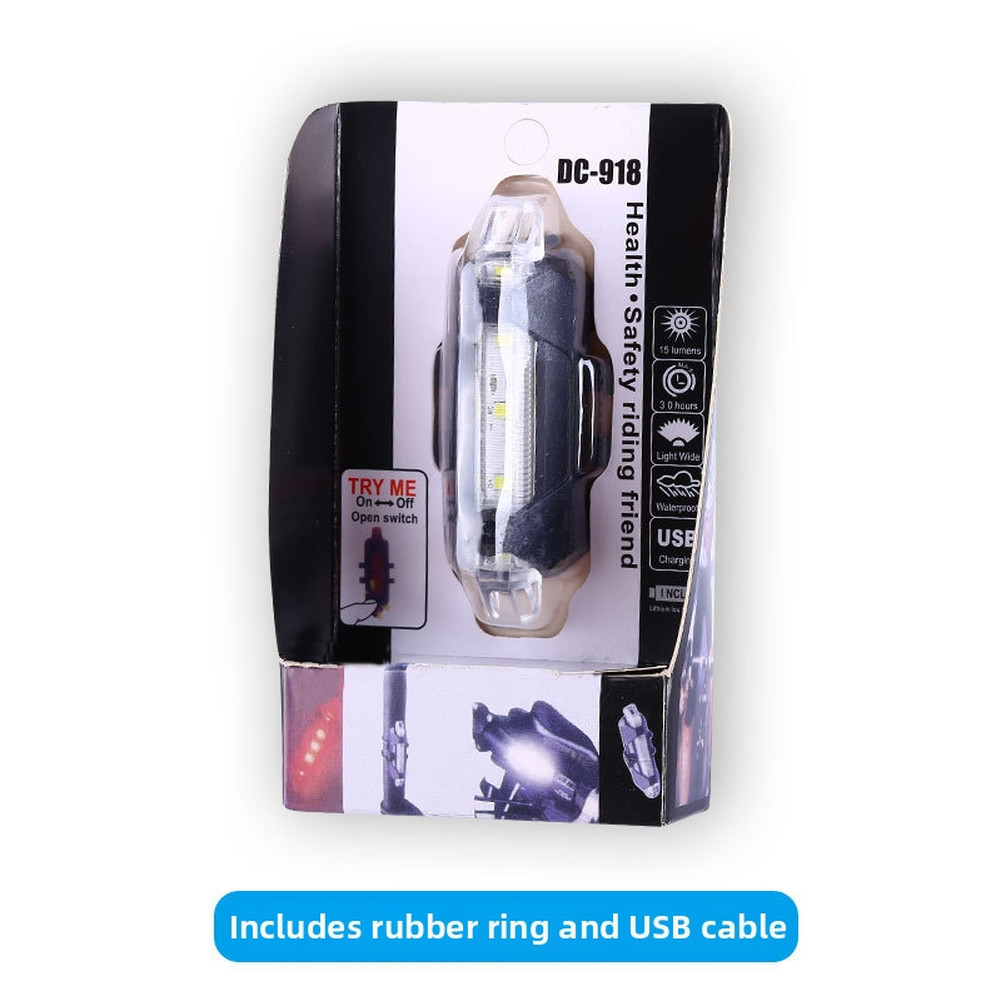 Rechargeable Waterproof Taillight for Bikes 7.5 x 3 x 2 cm Flashing Modes
