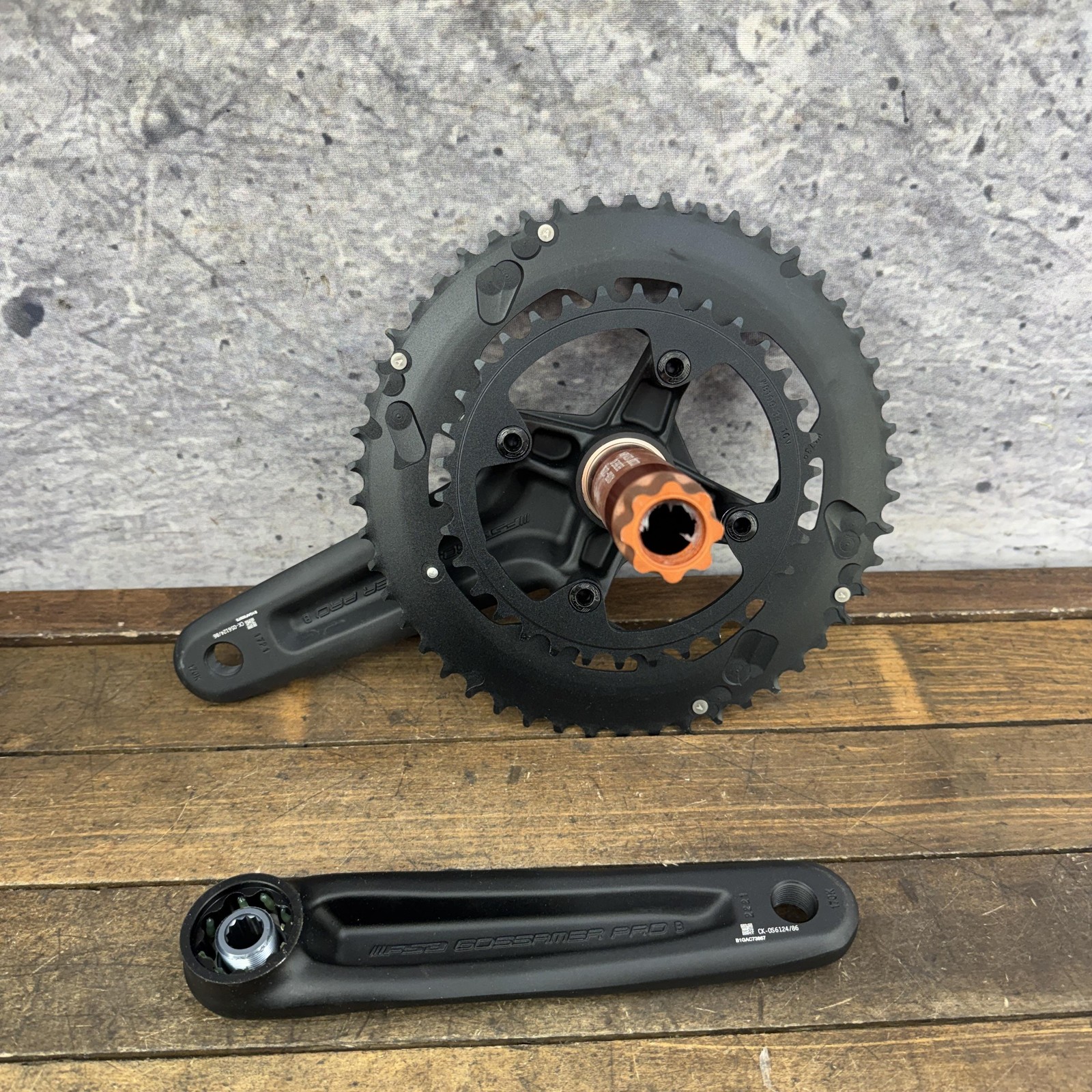 FSA Gossamer Pro Crankset 170mm 50/34T 120/90 BCD 386EVO Double Road Bike Black
