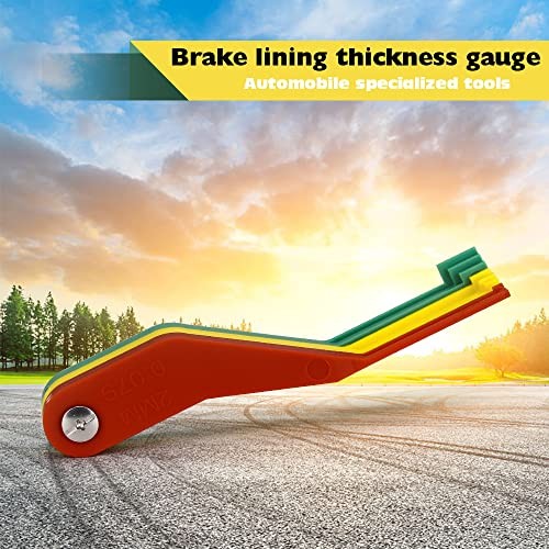 3 Pack 9-Piece Brake Pad Thickness Gauge Set, Measure Tool for Plastic 3PCS