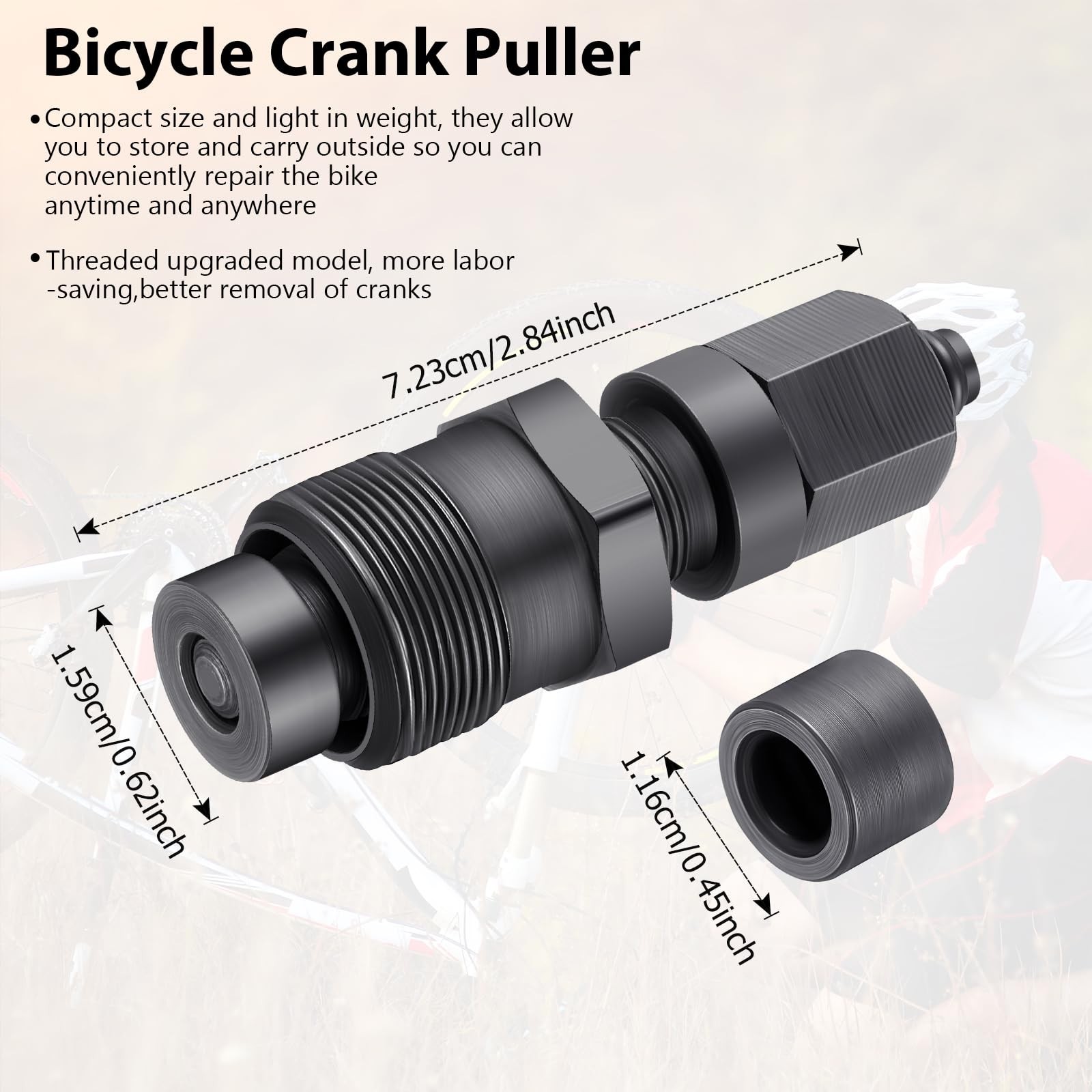 Skylety Crank Remover Bicycle Crank Puller Bike Crankset Arm Puller Compact C…