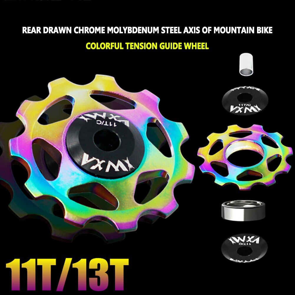 VXM MTB Road Bike Aluminum Alloy Rear Derailleur Pulley Jockey Wheel CNC Bearing
