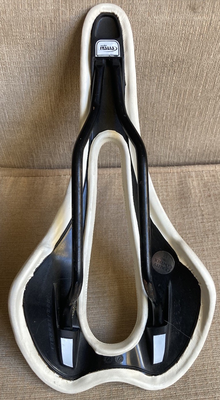 Selle Italia SLR S3 Manganese Railed Test Saddle White Bicycle Road Bike Seat