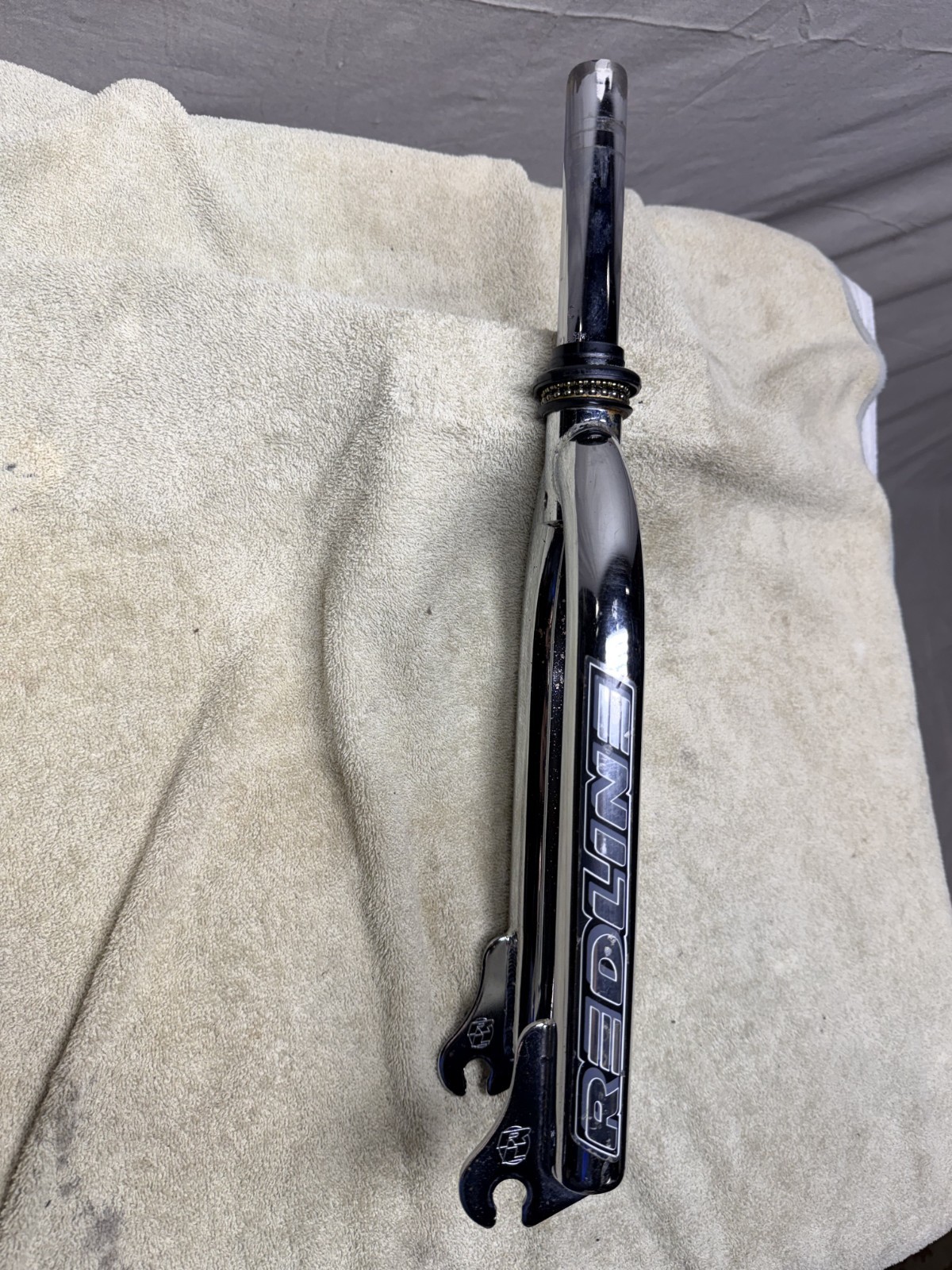 Mid School BMX 2000 Redline 1 1/8in Threadless Forks 20in – Chrome – 8/10 Clean