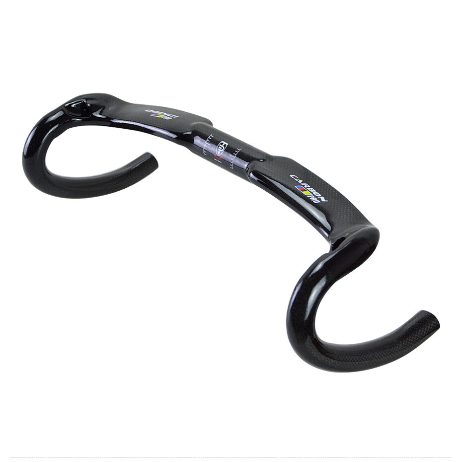 Gloss Full Carbon Road Bike Drop Bar Racing Bicycle Handlebar 31.8*400/420/440mm