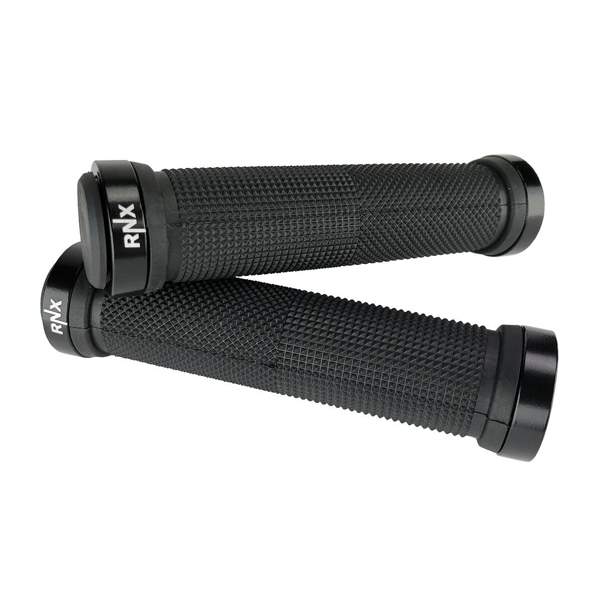 RNX Lock on Bike Grips MTB BMX Mountain Bike Handlebar Grips with End Caps
