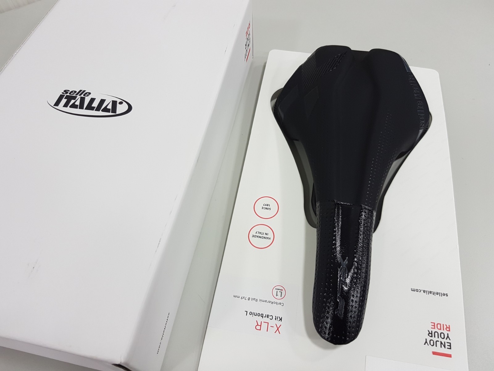 Selle Italia X-LR Kit Carbonio L1 145×266 Carbo Keramic Ø7x9mm Rail MTB Saddle