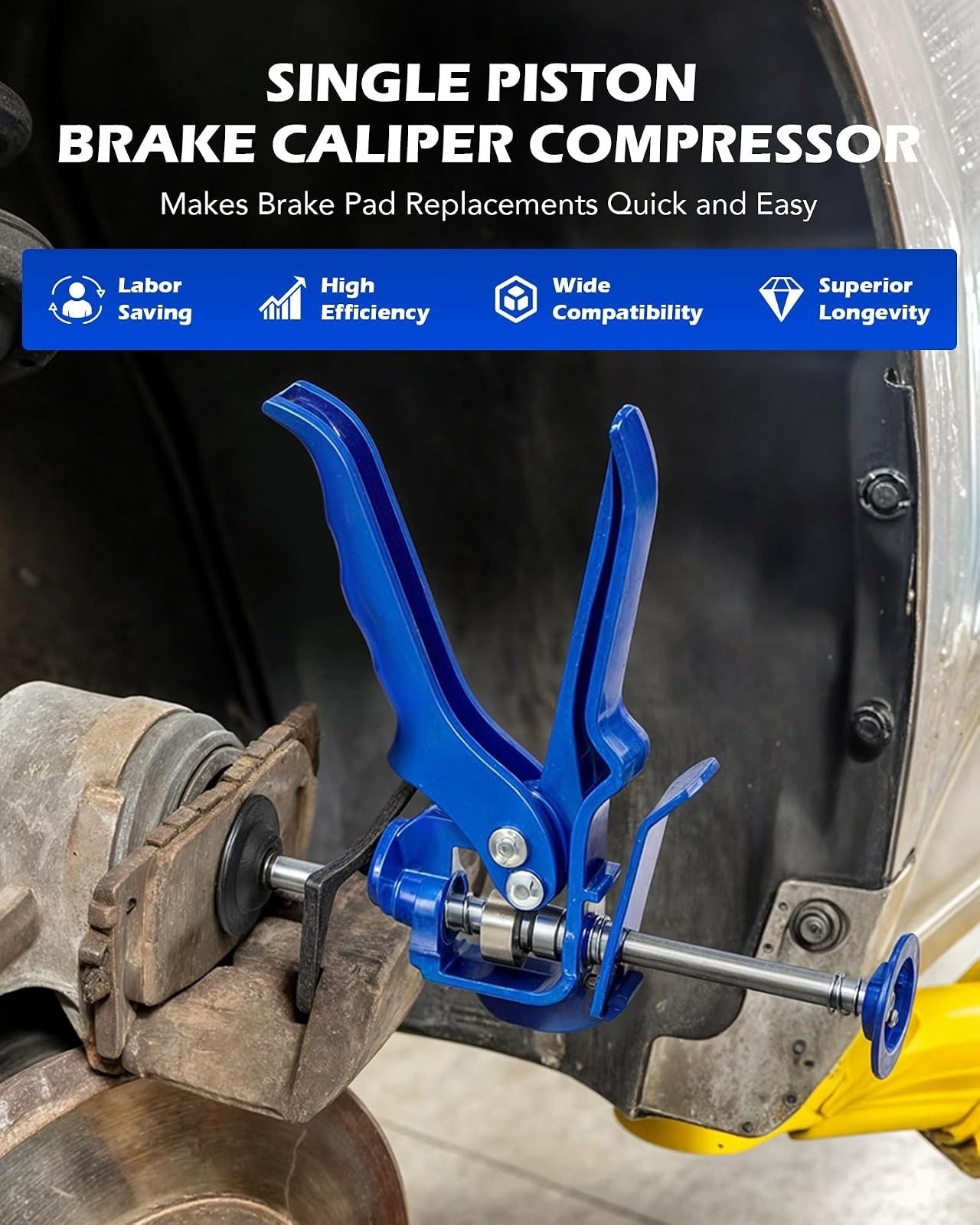 Orion Motor Tech Brake Caliper Compression Tool for Easy Brake Pad Replacement