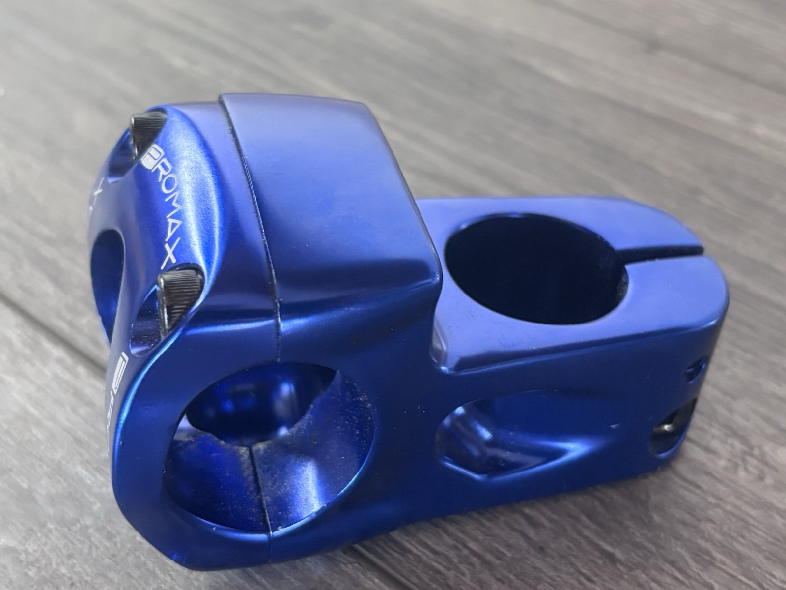 Promax Banger front load 31.8mm, CNC Alloy, 48mm Reach, , 1-1/8″ BLUE