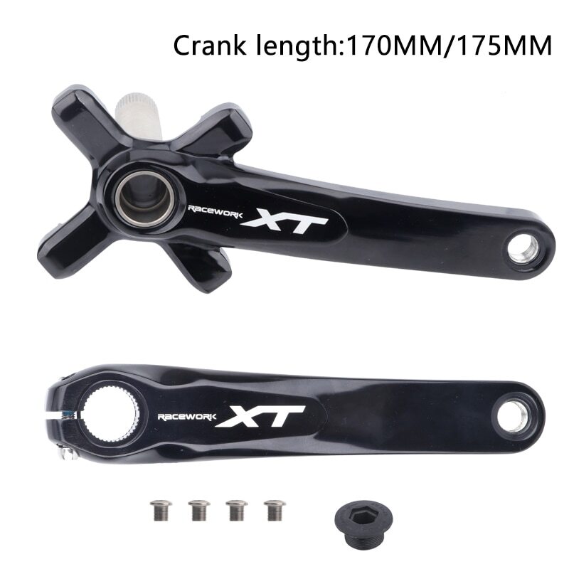 170/175mm 104BCD Crank Arms Mountain Bike Crankset Chainring 32/34/36/38/42/42T