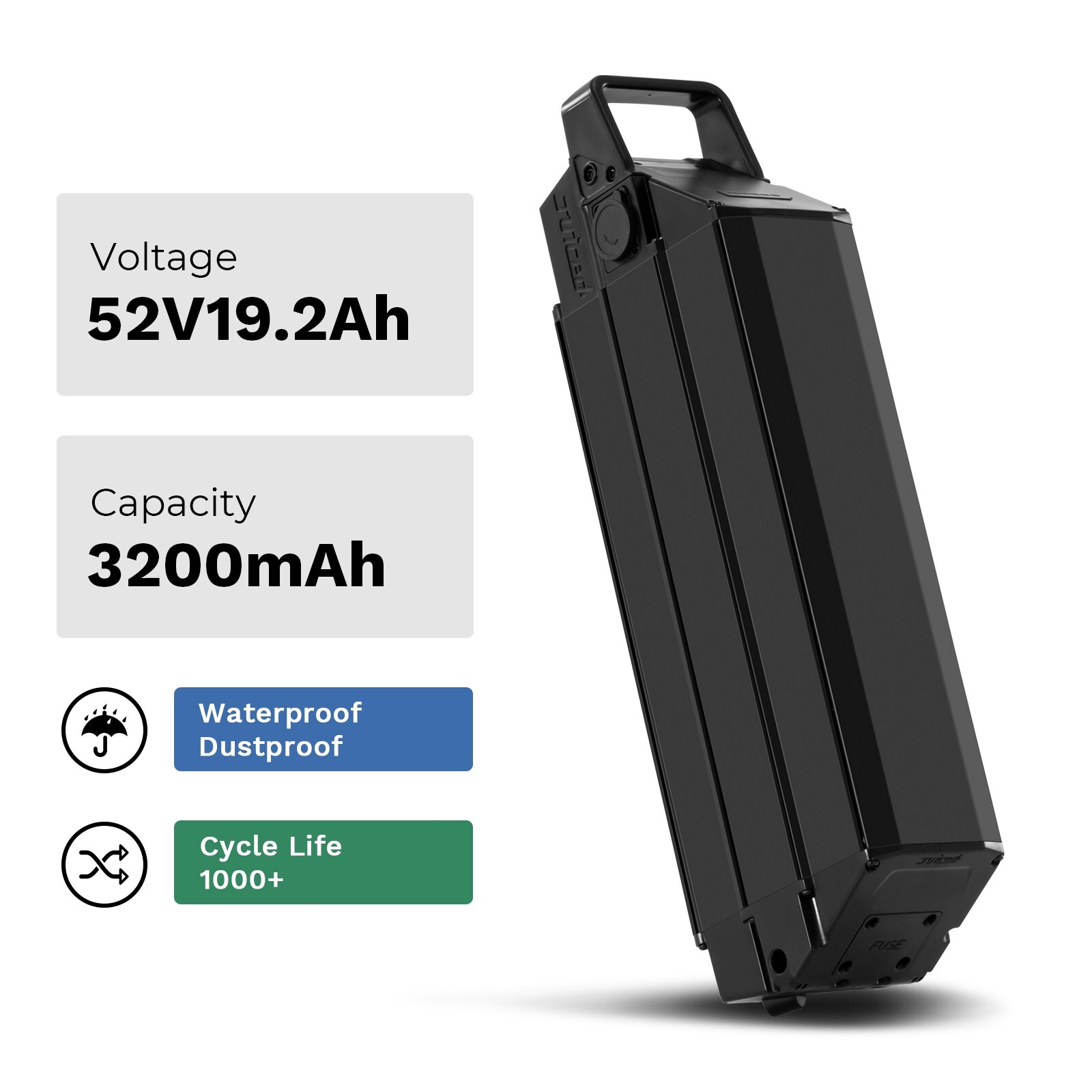 52V 15.6Ah 19.2Ah Juiced Bike Battery Electric Bike Batteries Replacement
