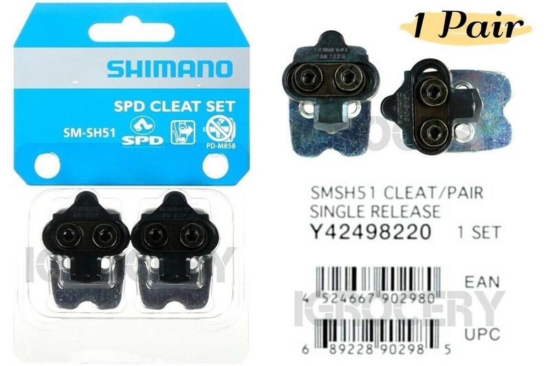 Shimano SM-SH51 SPD Pedal Cleat Set for MTB Mountain Bike NIB Y42498220