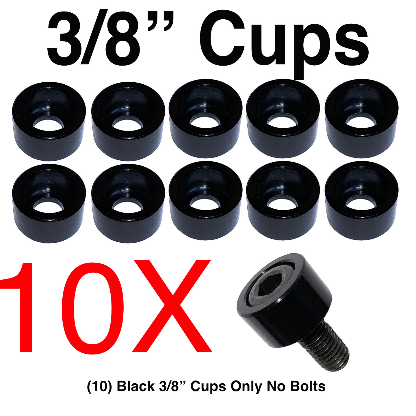 Allen Head Bolt Cup Washers Engine Dress UP Hex 10X Red Blue 1/4″ 5/16″ 3/8″