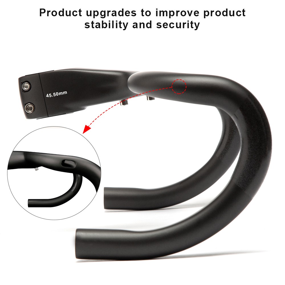 1-1/8″integrated carbon handlebar with stem inner routing Drop Bar USA stock