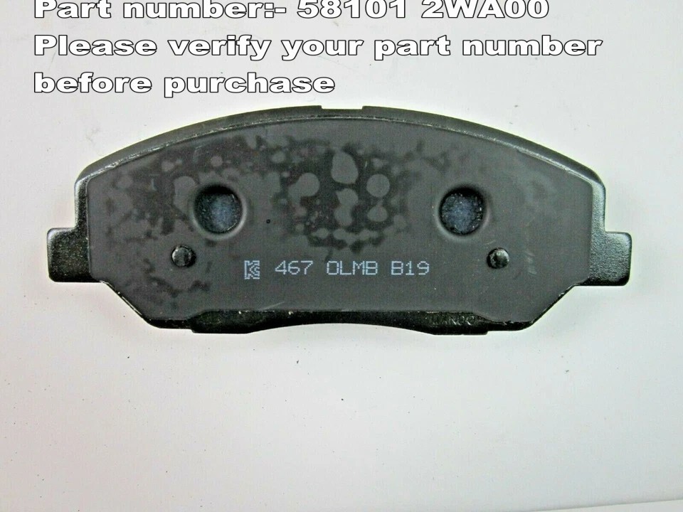 hyundai santa fe 3.3L 13-15 compatible front brake pad kit 58101-2WA00