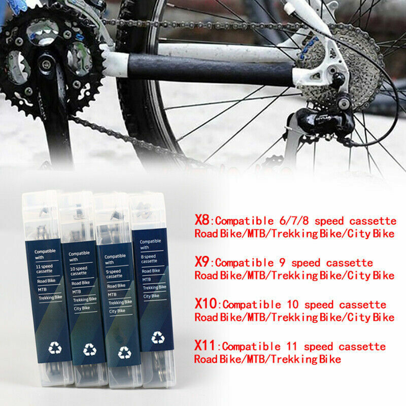 KMC X8 Road MTB Mountain Bike Gold Chain 6/7/8 Speed Bicycle 116L For Shimano US