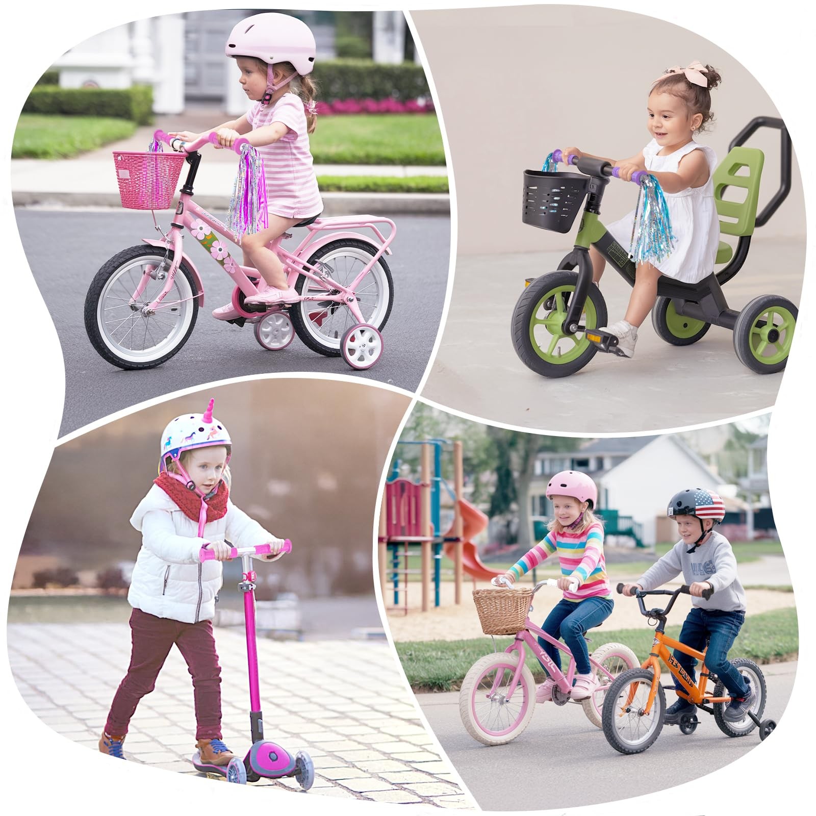 Bike Handlebar Grips, for Kids Girls Boys Bikes, Balance Bikes, Road Bikes an…