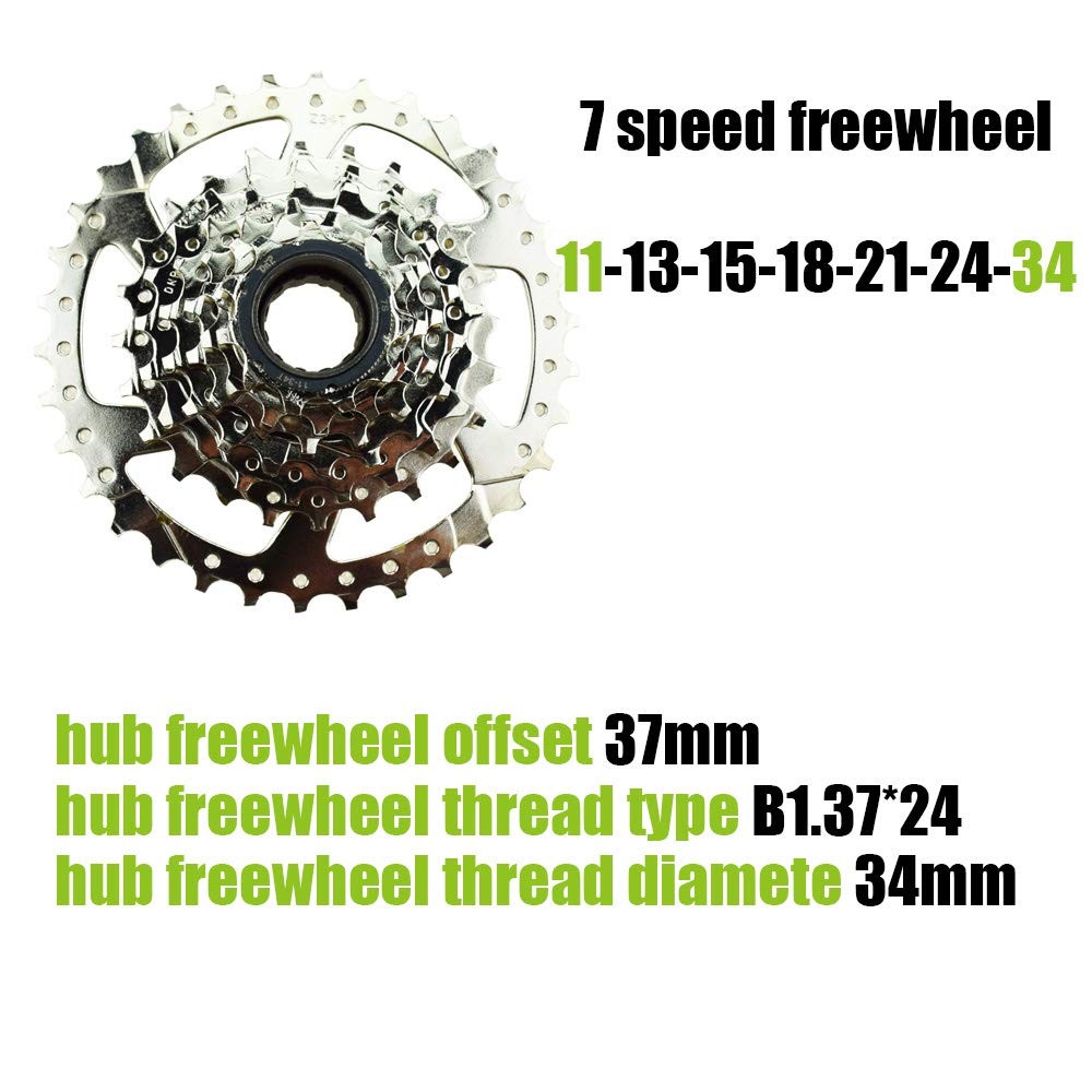 DRIFT MANIAC E-Bike Freewheel 7 Speeds 11-28/11-34T 7S 11-34T, 7S-11-34T