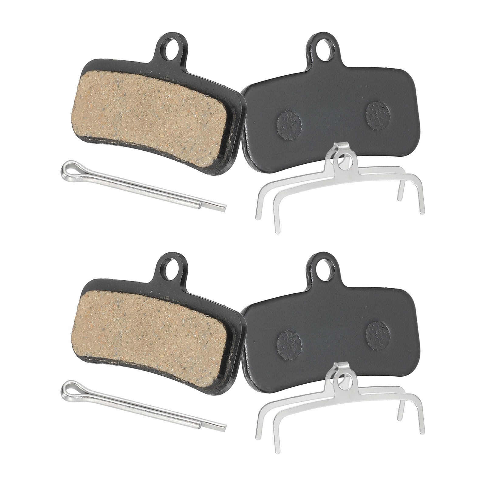 2set Disc Brake Pad 1.56″ x 0.65″ Bike Brake Pad with Spring and Pin, Black