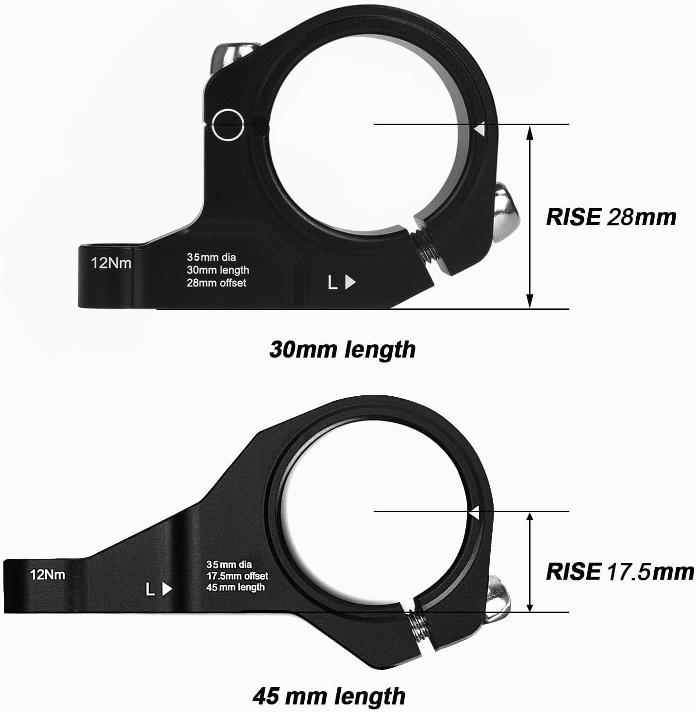 FIFTY-FIFTY Direct Mount Mountain Bike Stem, Fit for 35Mm Handlebar Clamp, MTB S