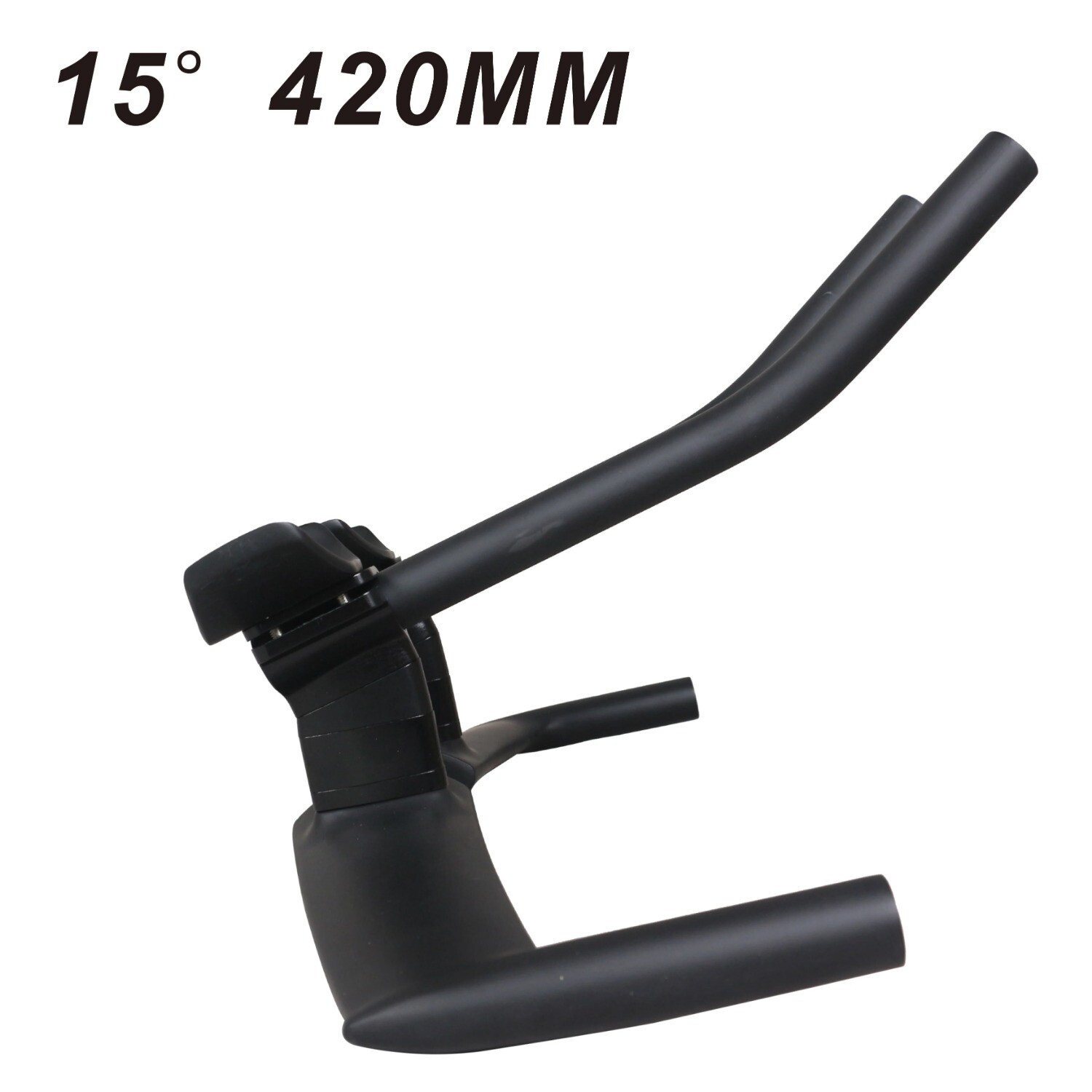 Carbon Aero Integrated Handlebar 15 Degree Triathlon Bar with Spacer for TT Bike
