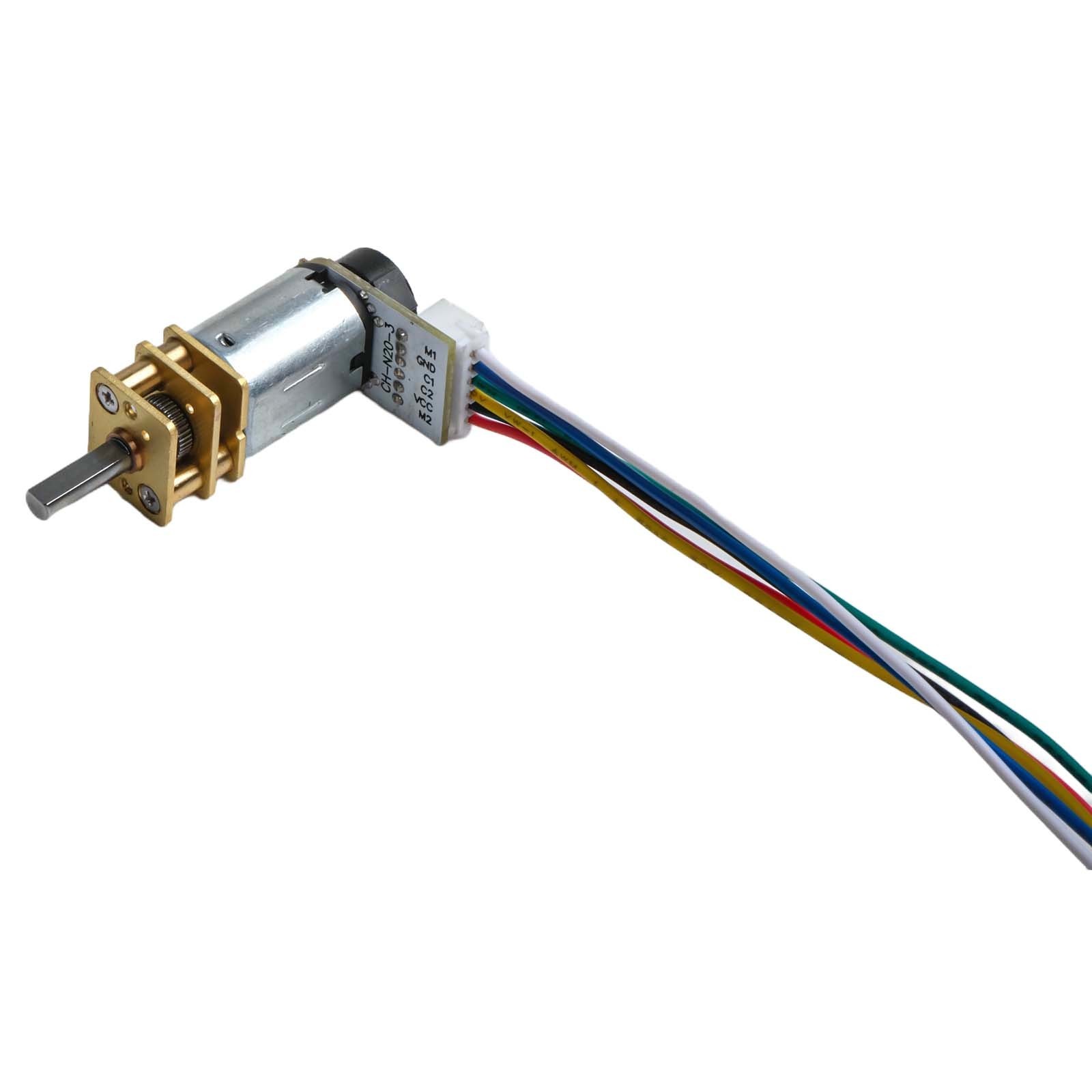 Encoder Equipped Metal Gear Motor for GA12 For N20 for DIY Applications