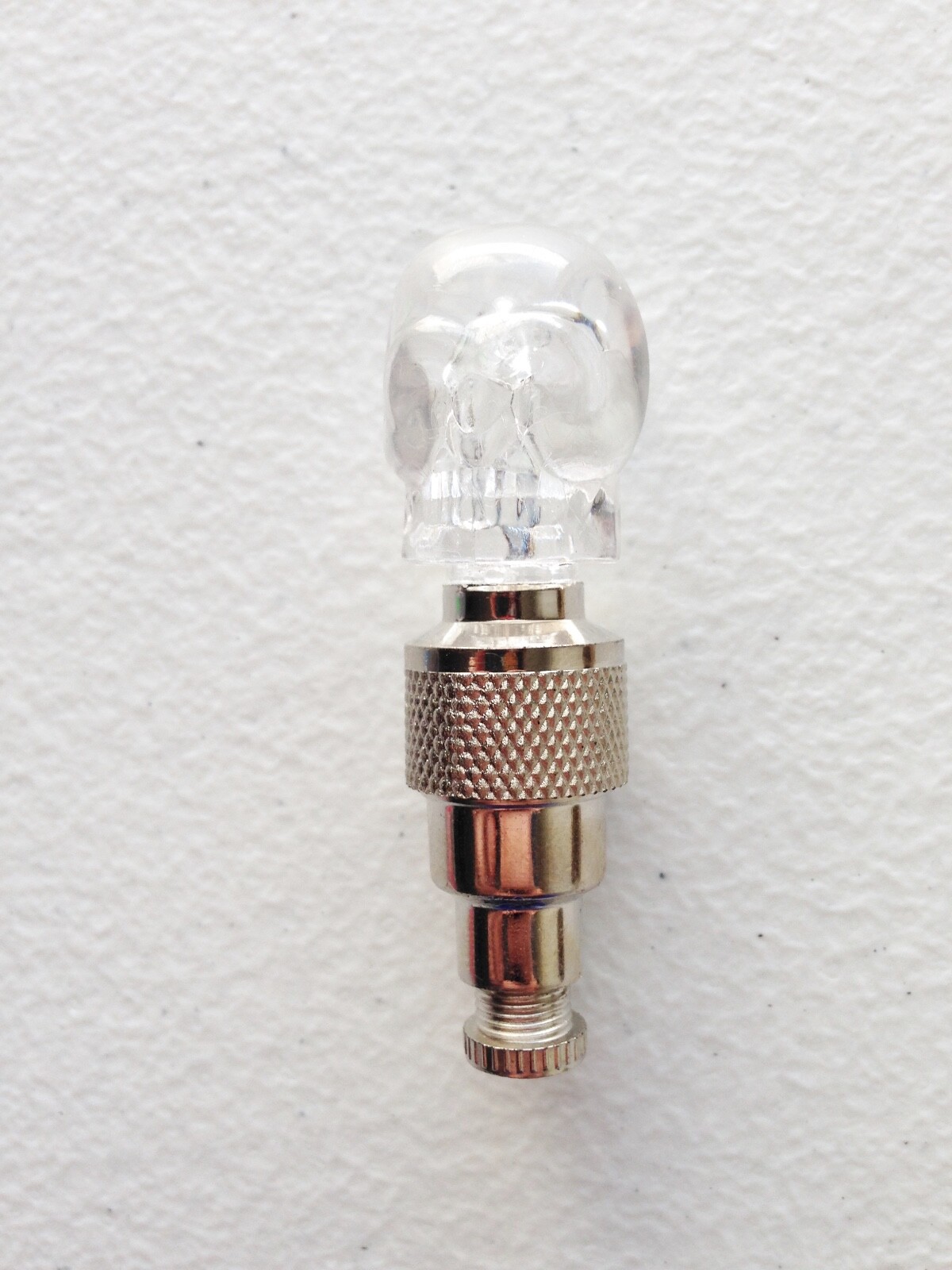 1 INDIVIDUAL SKULL LED CAP bike valve stem flashing Light Bicycle Wheel Tire Car
