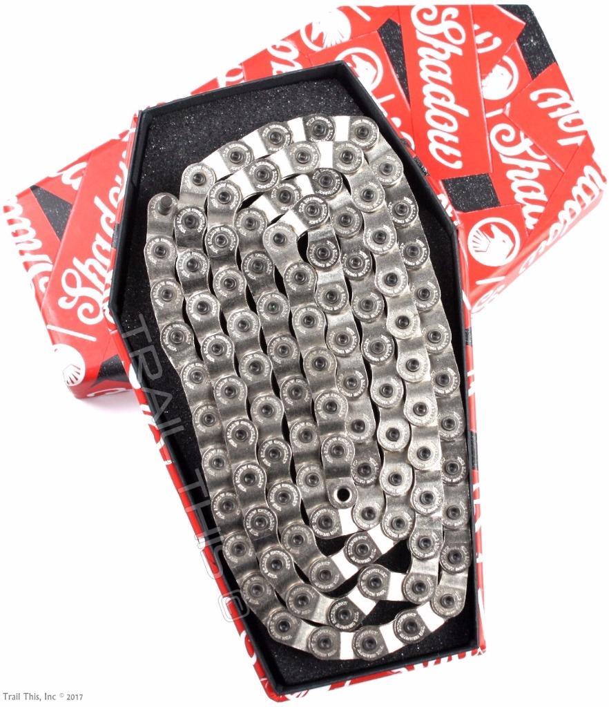 The Shadow Conspiracy Interlock V2 Half Link 1/2″ x 1/8″ BMX Bike Chain Silver